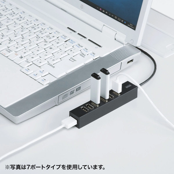 USB2.0ハブ（10ポート） USB-2H1001BKN