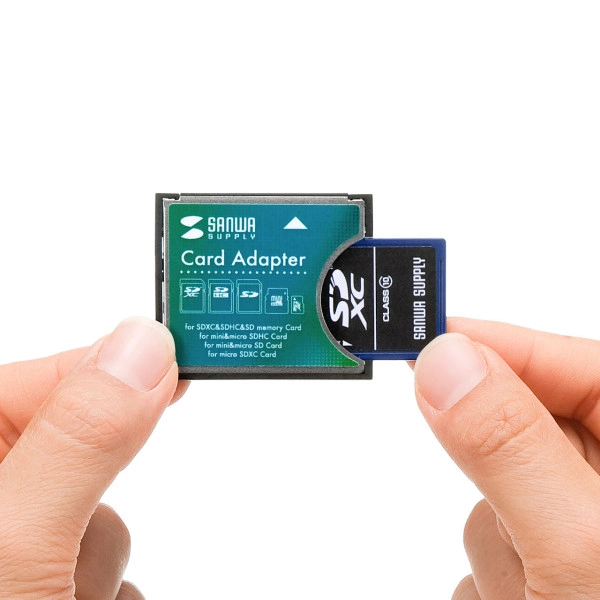 SDXC用CF変換アダプタ ADR-SDCF1N