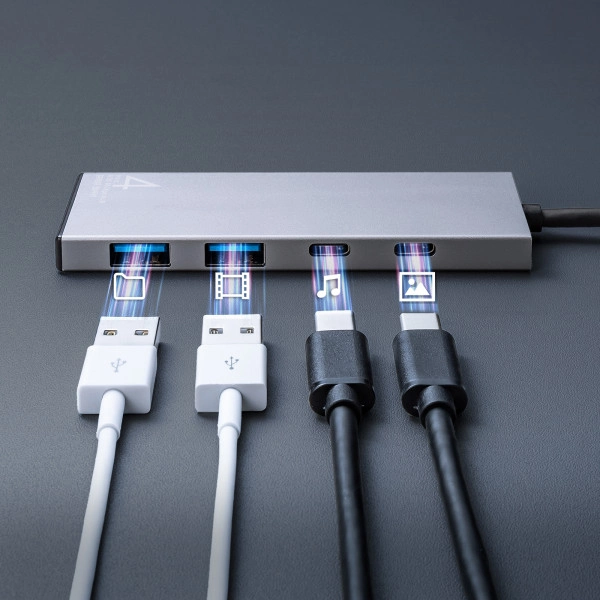 USB 10Gbps Type-C ハブ（USB Type-C×2ポート・USB A×2ポート） USB-10TC14SV