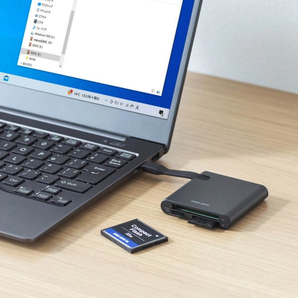 SD4.0 UHS-II 対応 Type-C カードリーダー ADR-3TCML41BK