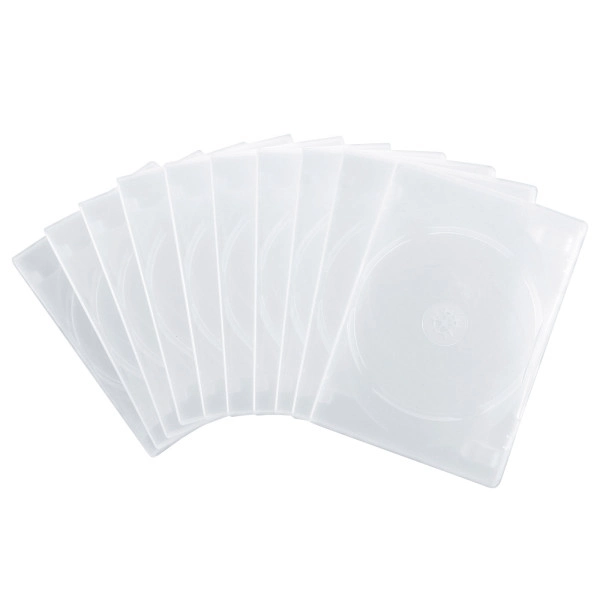 DVDトールケース（4枚収納・10枚セット・クリア） DVD-TN4-10CL