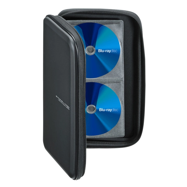 ブルーレイディスク対応セミハードケース（56枚収納・ブラック） FCD-WLBD56BK