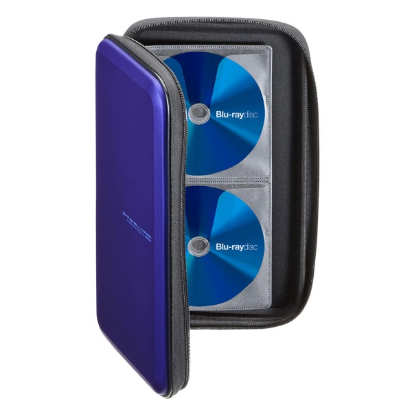ブルーレイディスク対応セミハードケース（56枚収納・ブルー） FCD-WLBD56BL