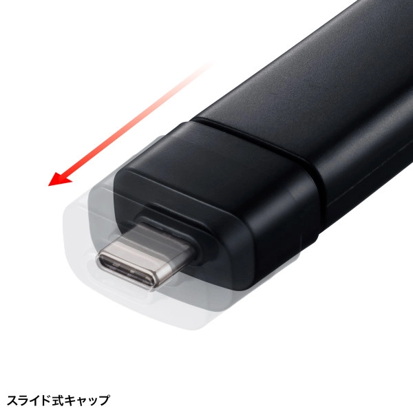 USB 5Gbps Type-C カードリーダー ADR-5TCMSD1BK
