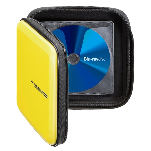 ブルーレイディスク対応セミハードケース（24枚収納・イエロー） FCD-WLBD24Y