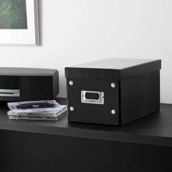 組み立て式CD BOX（ブラック・W165mm） FCD-MT3BKN