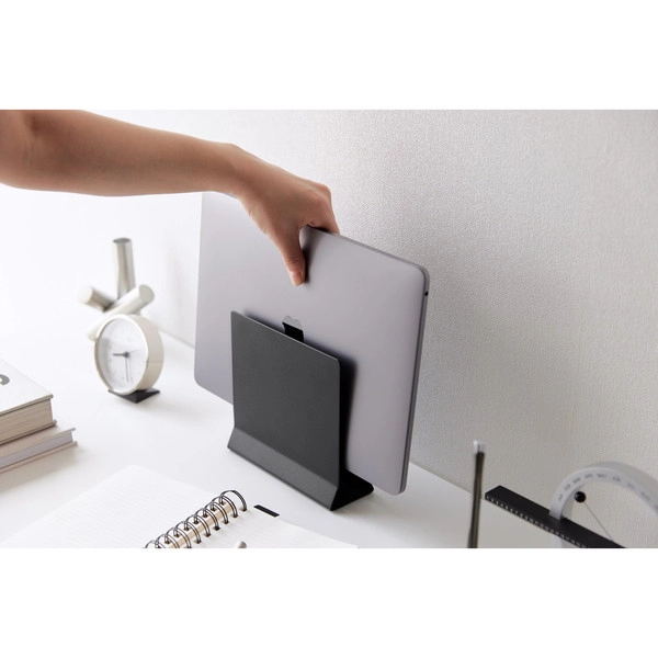 【tower】スリムノートパソコンスタンド タワー ブラック