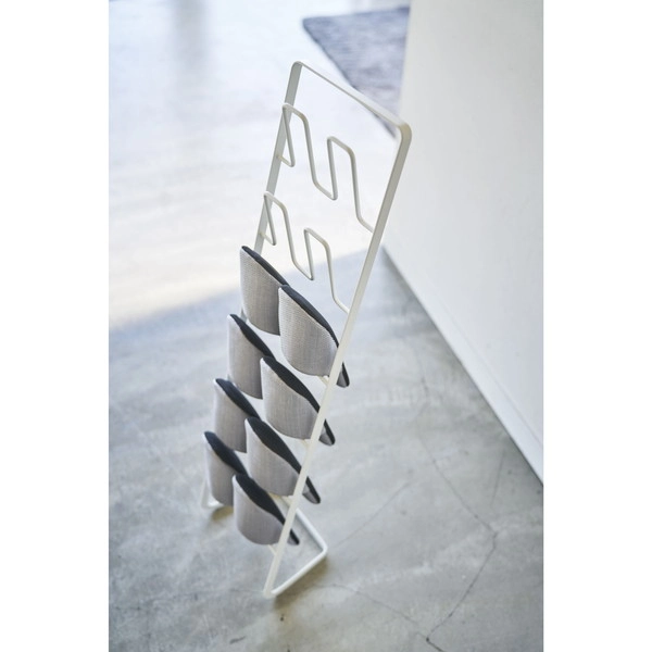 【frame】スリッパラック フレーム 6足用 スリム ホワイト