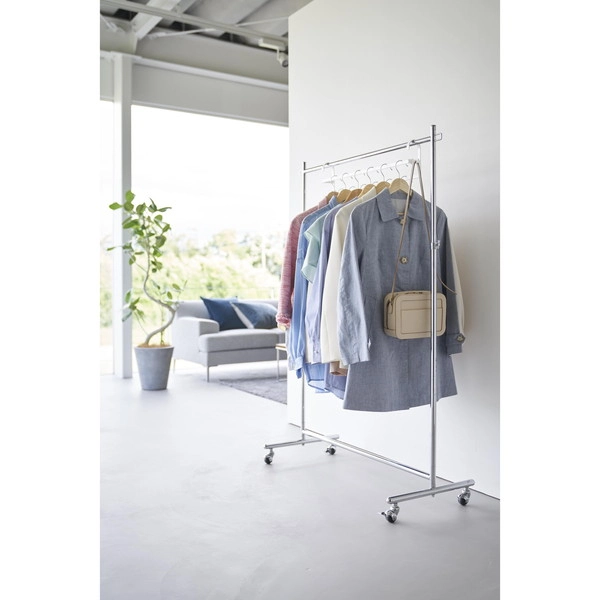 【smart】収納力アップ2段衣類ハンガー スマート W60 ホワイト