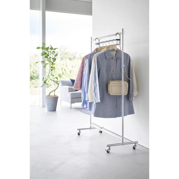 【smart】収納力アップ2段衣類ハンガー スマート W60 ブラック