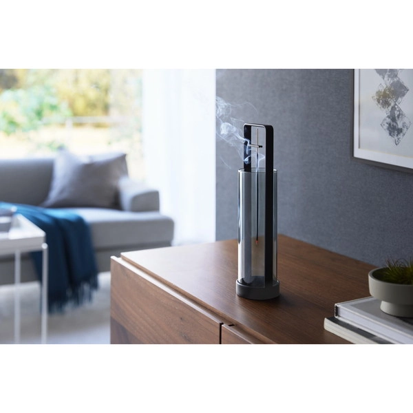 【tower】お香スタンド タワー 灰飛び防止カバー付き ブラック