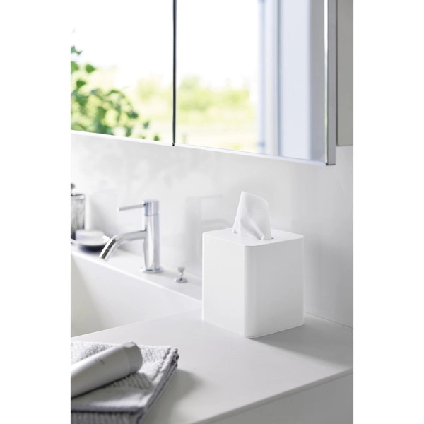 【tower】コンパクトティッシュケース タワー スクエア ホワイト