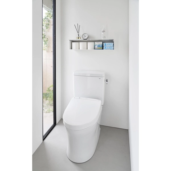 【tower】ウォール隠せるトイレ壁収納 タワー 石こうボード壁対応 ホワイト