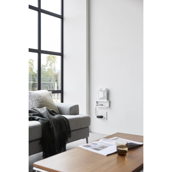 【tower】ウォール隠せるルーター収納 タワー Sサイズ 石こうボード壁対応 ホワイト