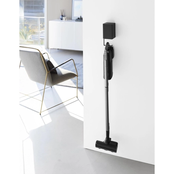 【tower】ウォール収納付きコードレスクリーナーホルダー タワー 石こうボード壁対応 ブラック