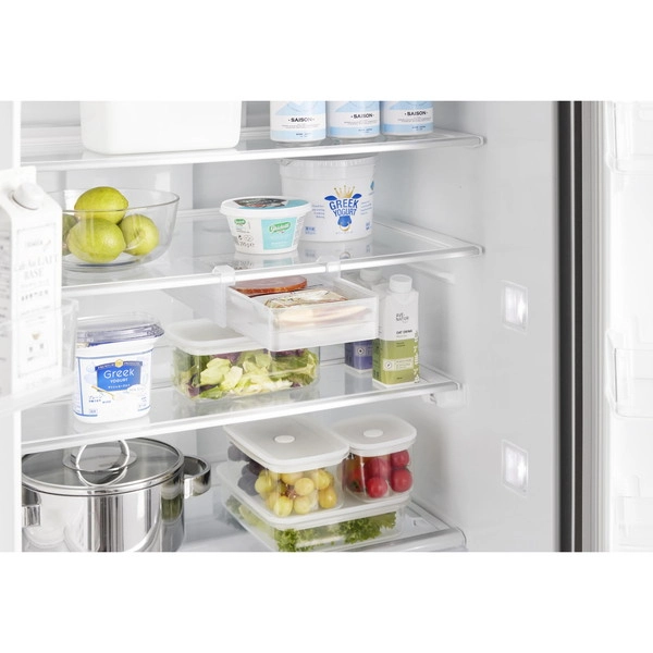 【tower】冷蔵庫中棚下高さ調節ラック タワー S ホワイト