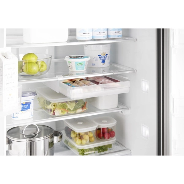 【tower】冷蔵庫中棚下高さ調節ラック タワー L ホワイト