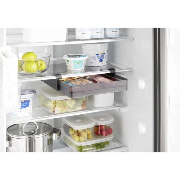 【tower】冷蔵庫中棚下高さ調節ラック タワー L ブラック