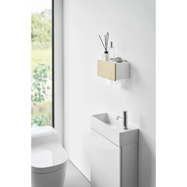 【RIN】ウォールペーパータオルディスペンサー リン 石こうボード壁対応 ナチュラル