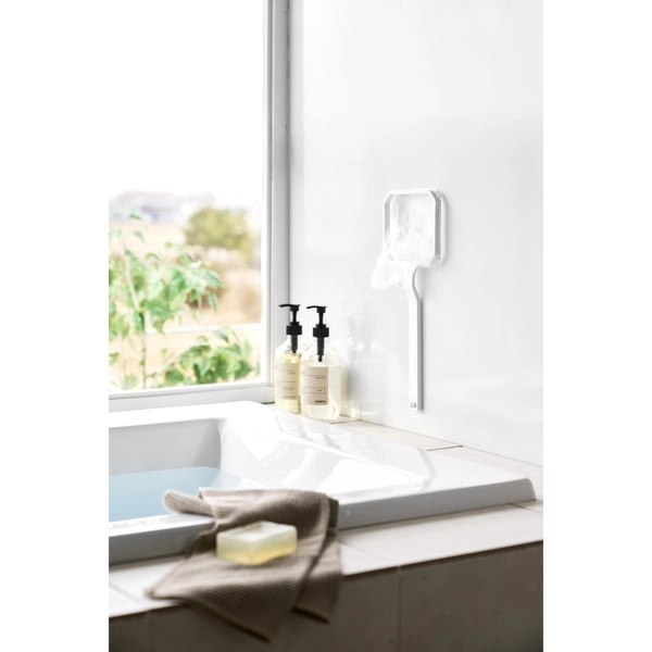 【tower】マグネット浴槽&洗濯槽ゴミ取りネットホルダー タワー ホワイト