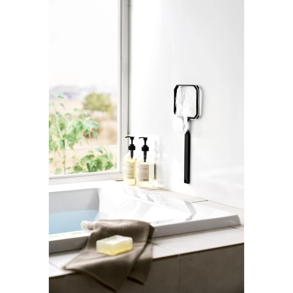 【tower】マグネット浴槽&洗濯槽ゴミ取りネットホルダー タワー ブラック