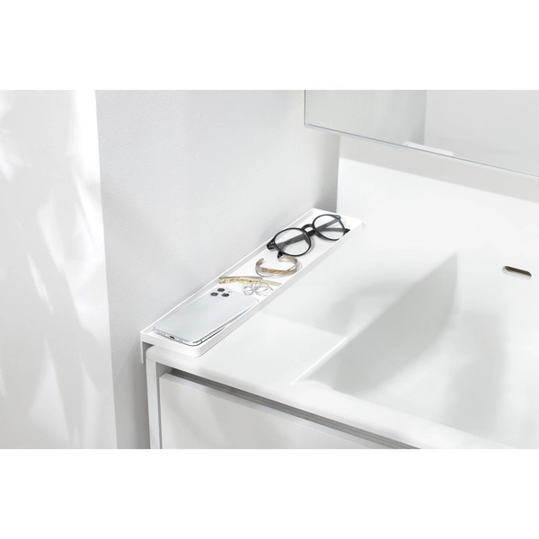 【tower】洗面台横隙間トレー タワー ホワイト