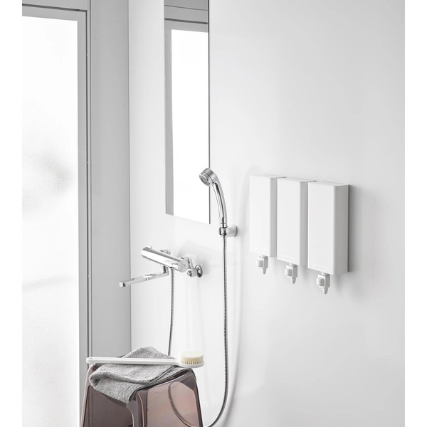 【tower】マグネットバスルーム詰め替えパウチディスペンサー収納ホルダー タワー L ホワイト