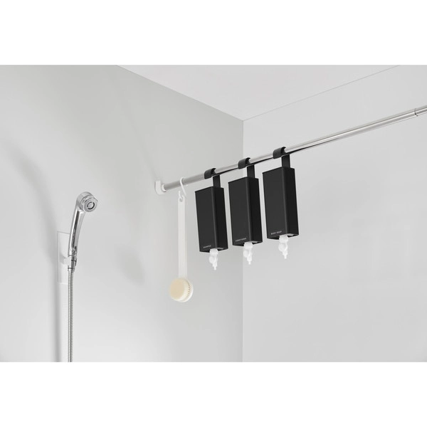 【tower】引っ掛けバスルーム詰め替えパウチディスペンサー収納ホルダー タワー S ブラック