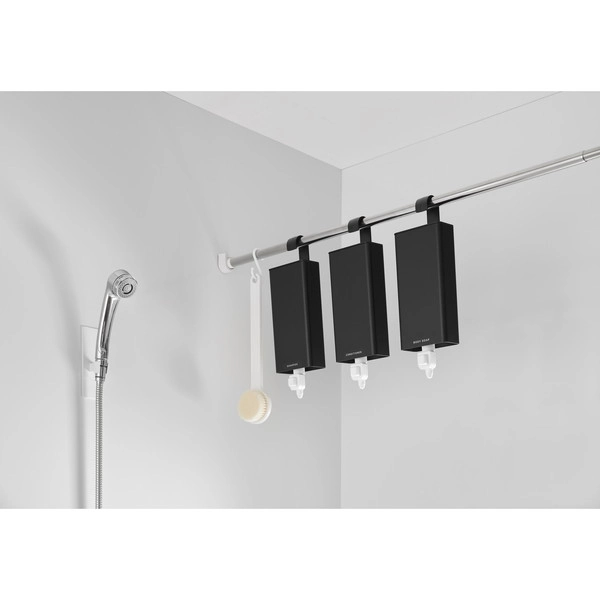 【tower】引っ掛けバスルーム詰め替えパウチディスペンサー収納ホルダー タワー L ブラック