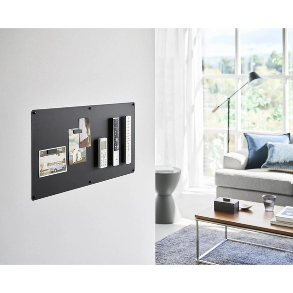 【tower】ウォールプリントスチールパネル タワー L 石こうボード壁対応 ブラック