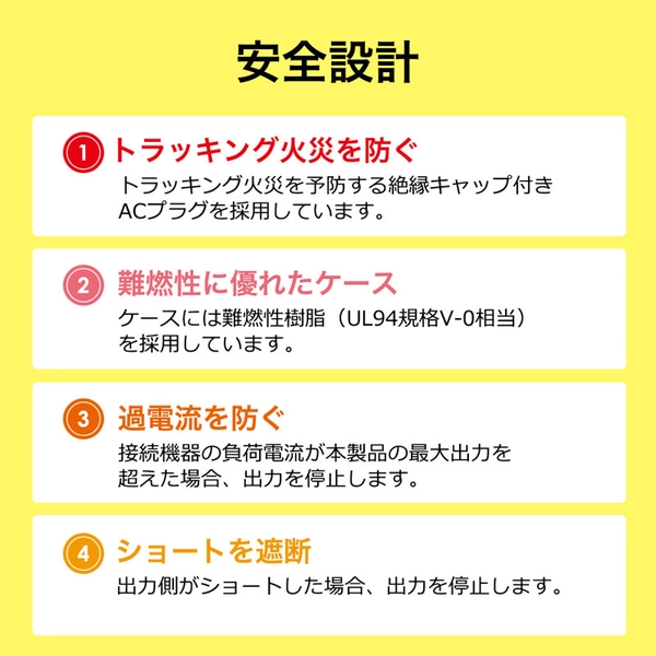 USB充電器 (10ポート・合計20A・高耐久タイプ) ACA-IP68