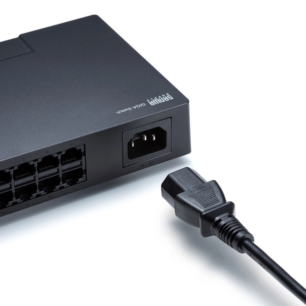 ギガビット対応 スイッチングハブ(16ポート・マグネット付き) LAN-GIGAP1602BK