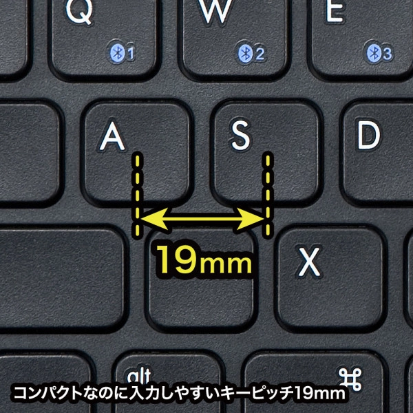 タブレットスタンド機能付き BTキーボード SKB-BT28BK