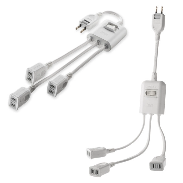 一括集中スイッチ付き電源延長コード ホワイト TAP-EX3SWW