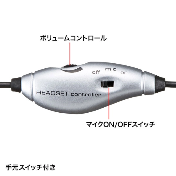 マルチメディアPCヘッドセット MM-HS507NCN