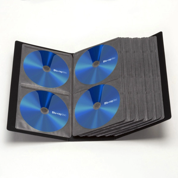 ブルーレイディスク対応ファイルケース（128枚収納・ブラック） FCD-FLBD128BK