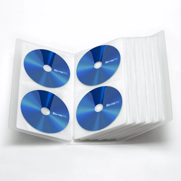 ブルーレイディスク対応ファイルケース（128枚収納・クリア） FCD-FLBD128CL