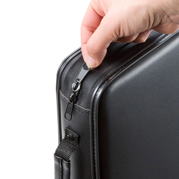 CDジャケット収納対応セミハードケース（96枚収納・ブラック） FCD-WLBD96BBK