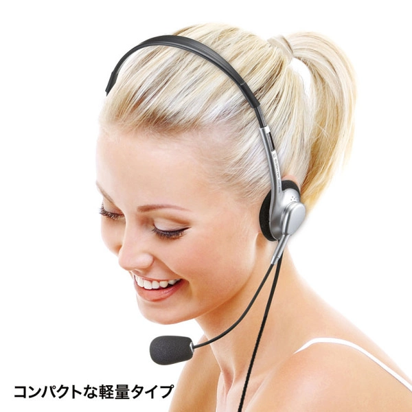 マルチメディアPCヘッドセット（シルバー） MM-HS515SVN