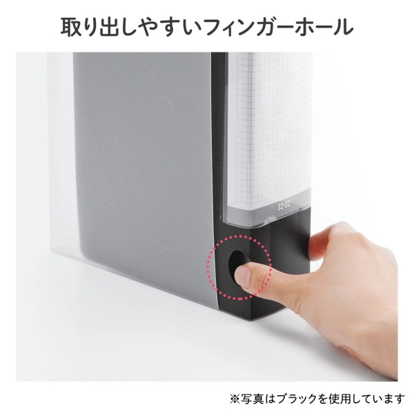 CDジャケット収納対応ディスクファイルケース（32枚＋32冊収納・クリア） FCD-FLBD32BCL