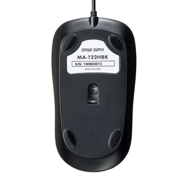 静音有線光学式マウス MA-122HBK