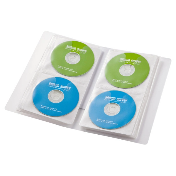 ブルーレイディスク対応ファイルケース（64枚収納・クリア） FCD-FLBD64C