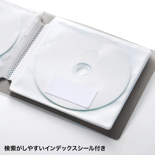 DVD・CDファイルケース（12枚収納・ブラック） FCD-FL12BK