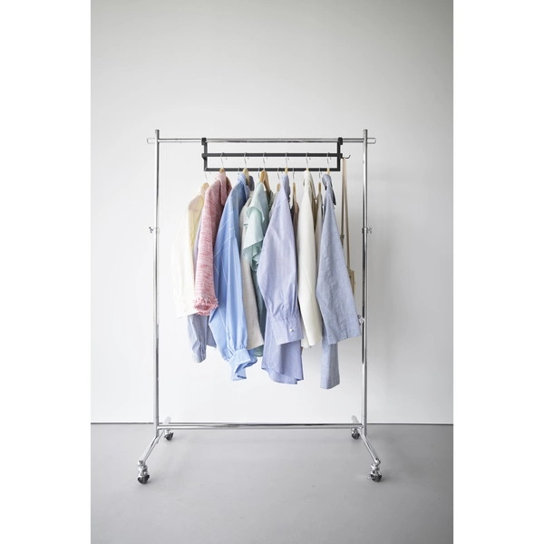 【smart】収納力アップ2段衣類ハンガー スマート W60 ブラック