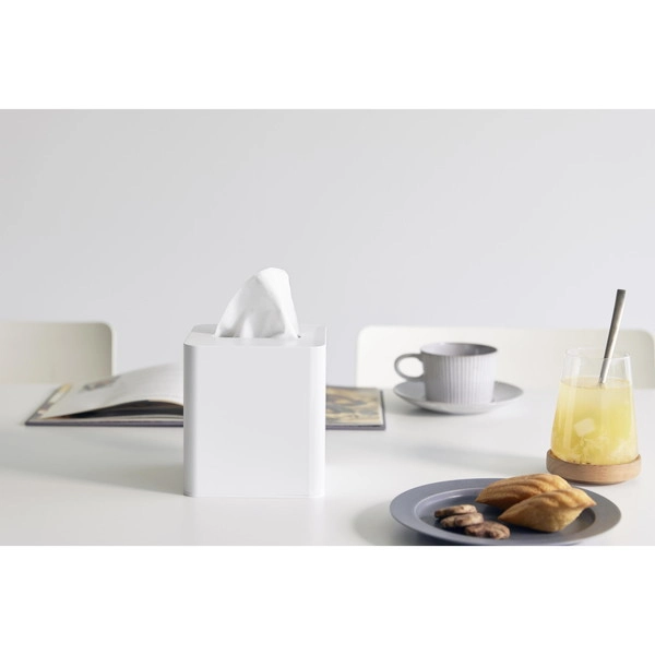 【tower】コンパクトティッシュケース タワー スクエア ホワイト