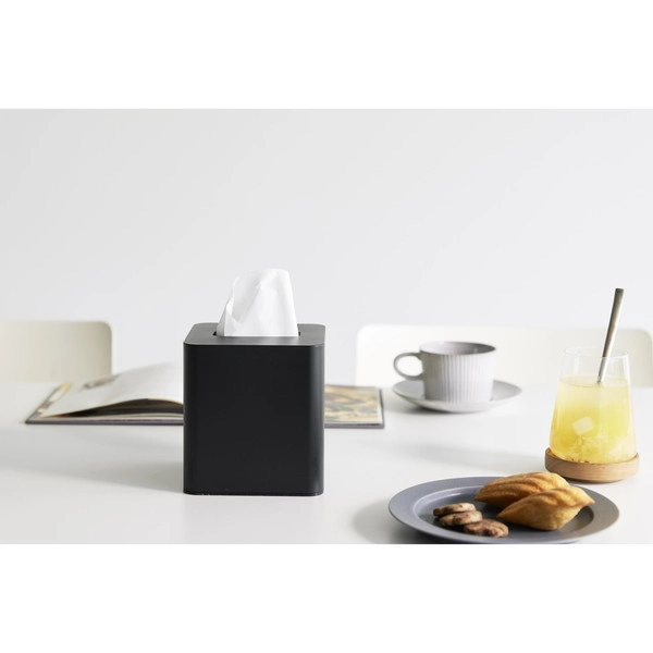 【tower】コンパクトティッシュケース タワー スクエア ブラック