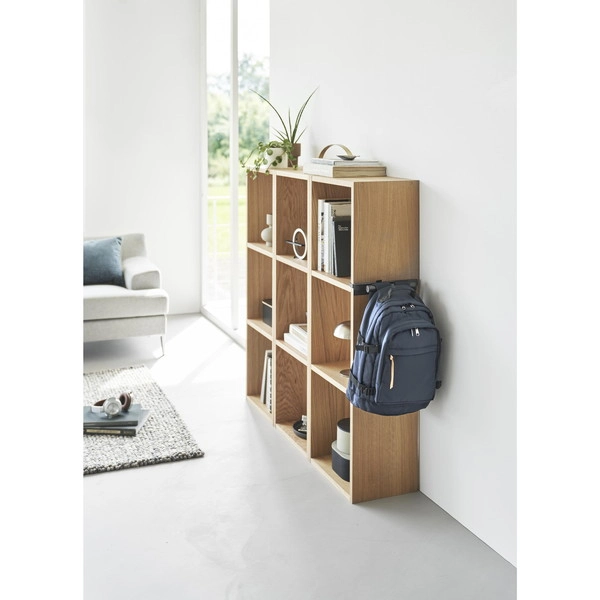 【smart】カラーボックスに差し込めるリュックハンガー スマート ブラック