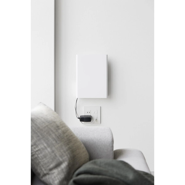 【tower】ウォール隠せるルーター収納 タワー Sサイズ 石こうボード壁対応 ホワイト