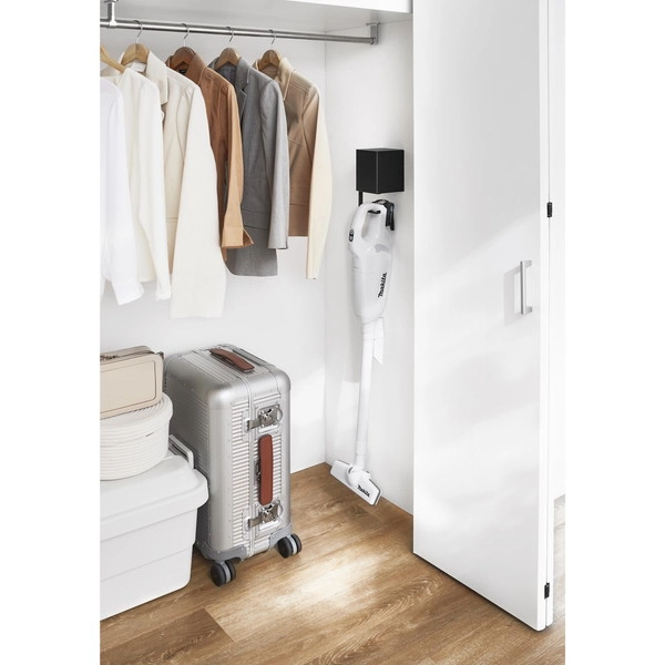 【tower】ウォール収納付きコードレスクリーナーホルダー タワー 石こうボード壁対応 ブラック