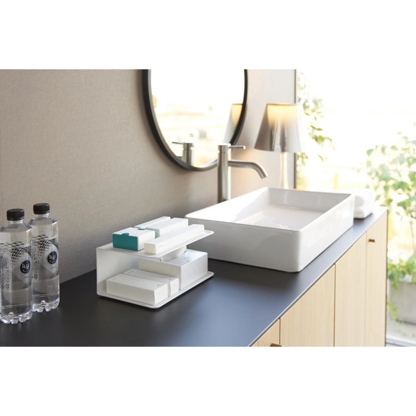 【tower】アメニティー収納 タワー 2段 ホワイト